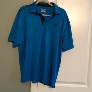 Blue Under Armour Golf Shirt